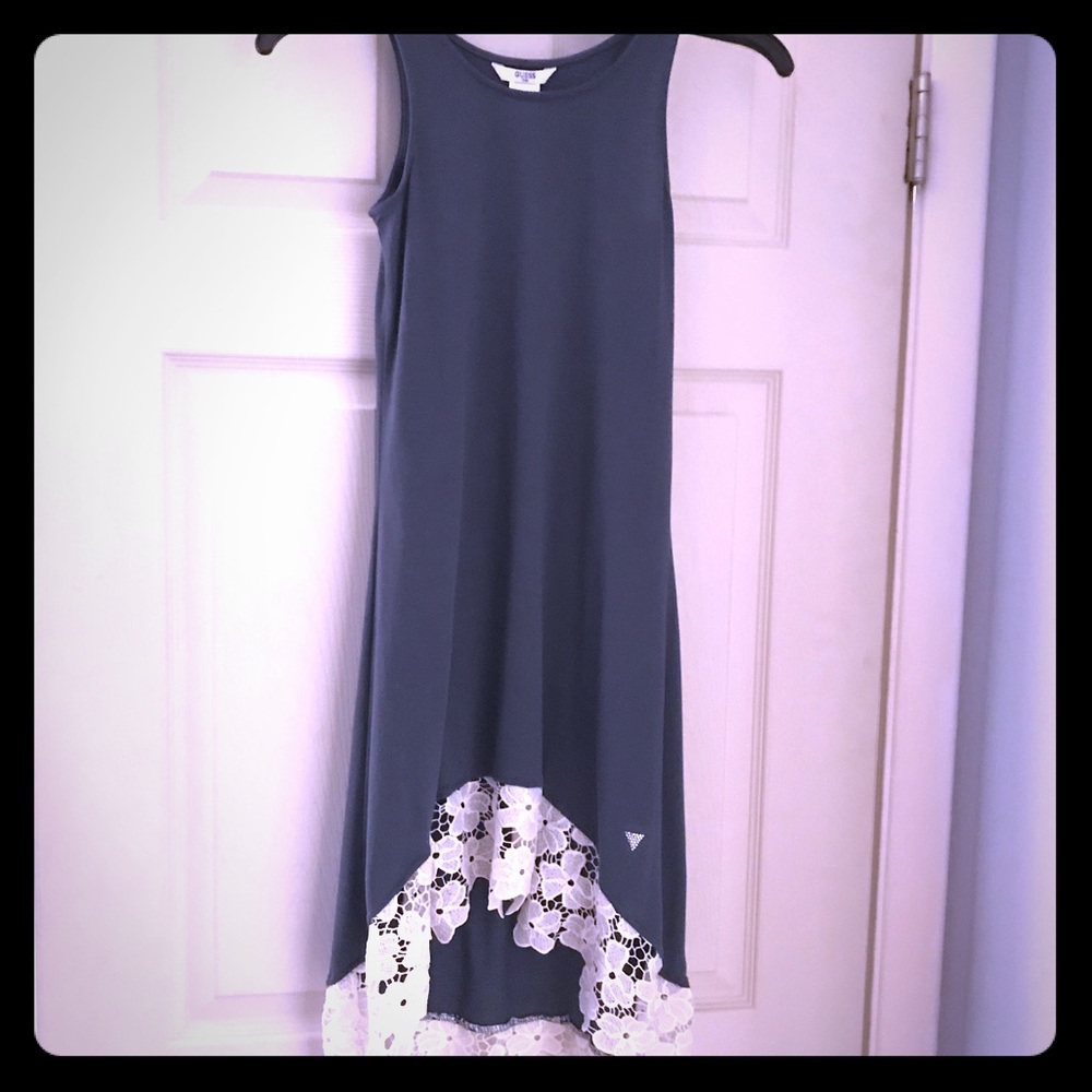 Guess A-line shift dress w/asymmetrical hemline